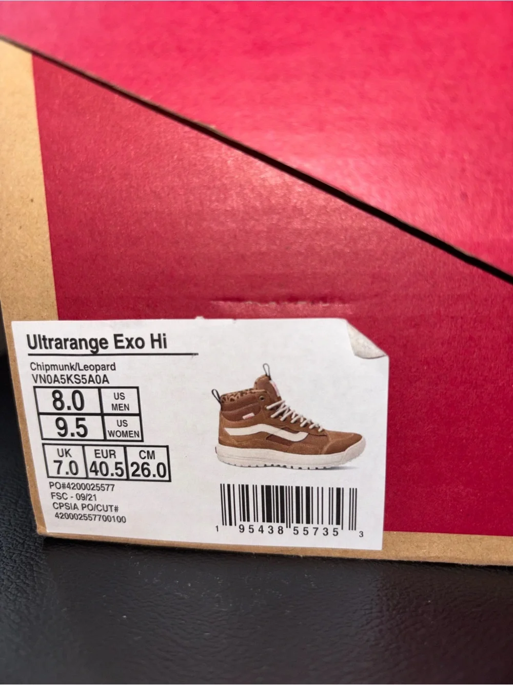 Vans Ultrarange Exo HI sz 8.0 Men’s 9.5 Woman
